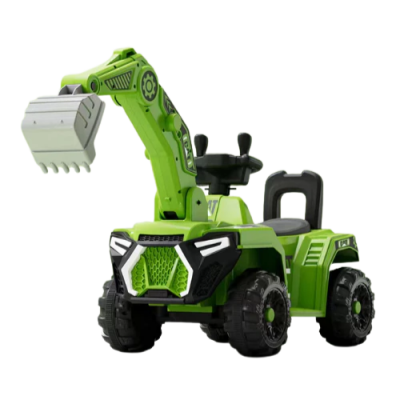 High Quality Electric Green Color Kids Toy Car Excavator for Children to Drive